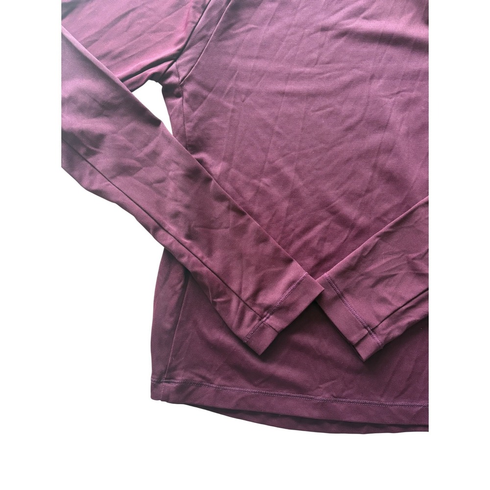 Nike SKIMS Airy Womens Long-Sleeve Crew-Neck Top Burgundy TP-LST-2752 Size M - Picture 6 of 7